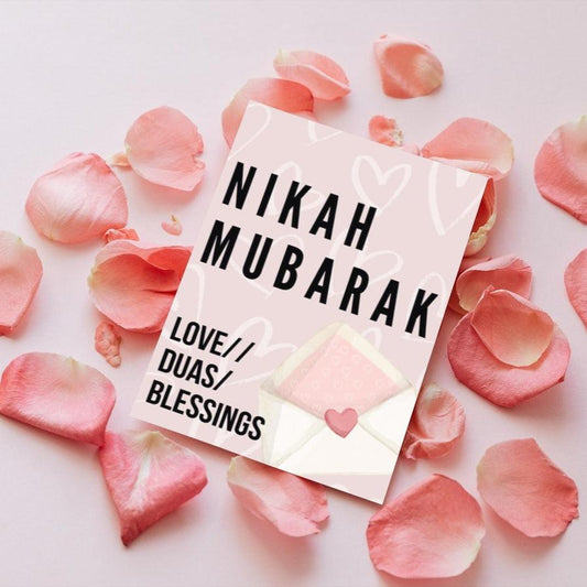 Rosy Pink Nikah Card